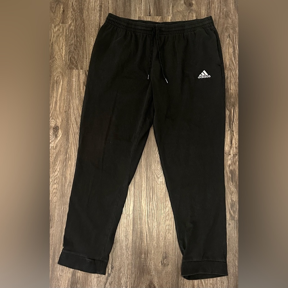 Men’s Adidas Black Jogger Athletic Tapered Cuff Pants GK9226- Size 2XLT